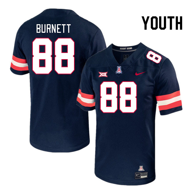 Youth #88 Keyan Burnett Arizona Wildcats Big 12 Conference College Football Jerseys Stitched-Navy